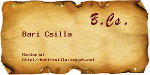 Bari Csilla névjegykártya